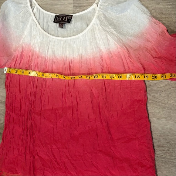 Cowgirl Up Ombre Lace Hem Blouse - Picture 7 of 9